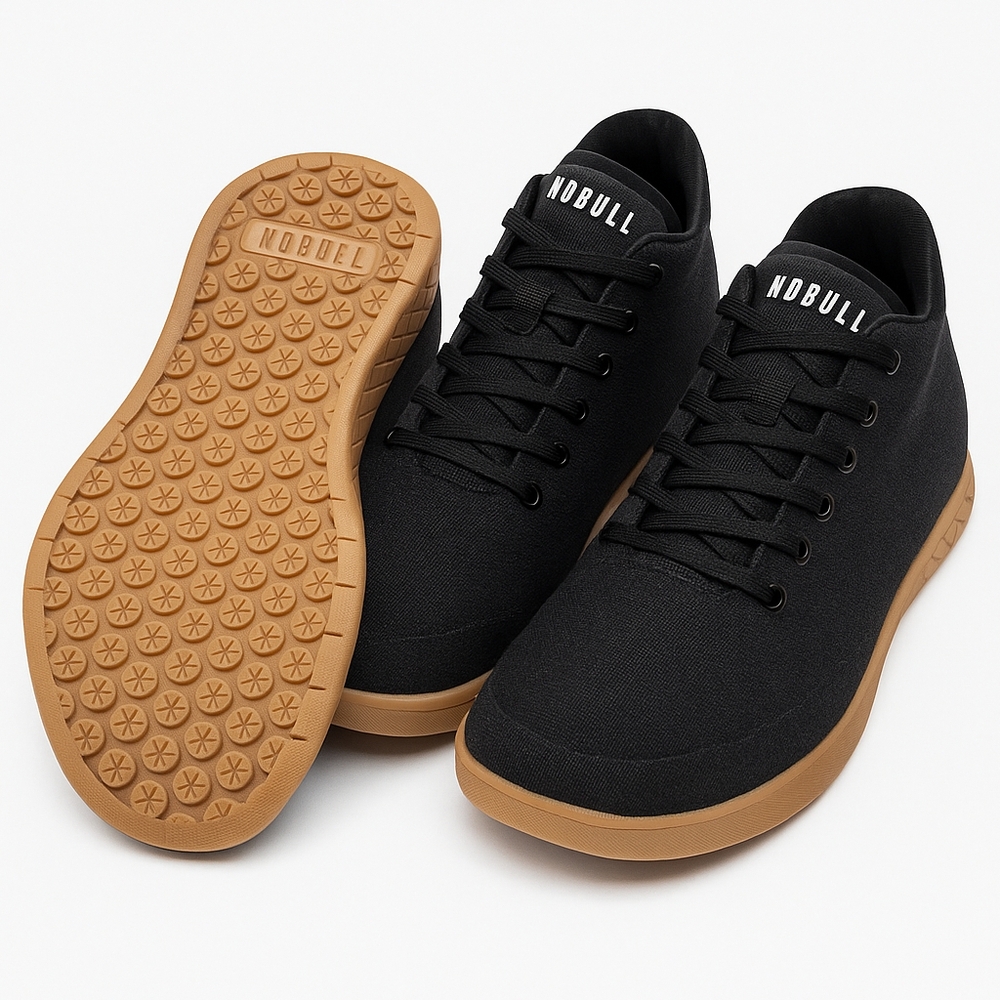 NOBULL Women's Or Men's Black and Tan Trainers